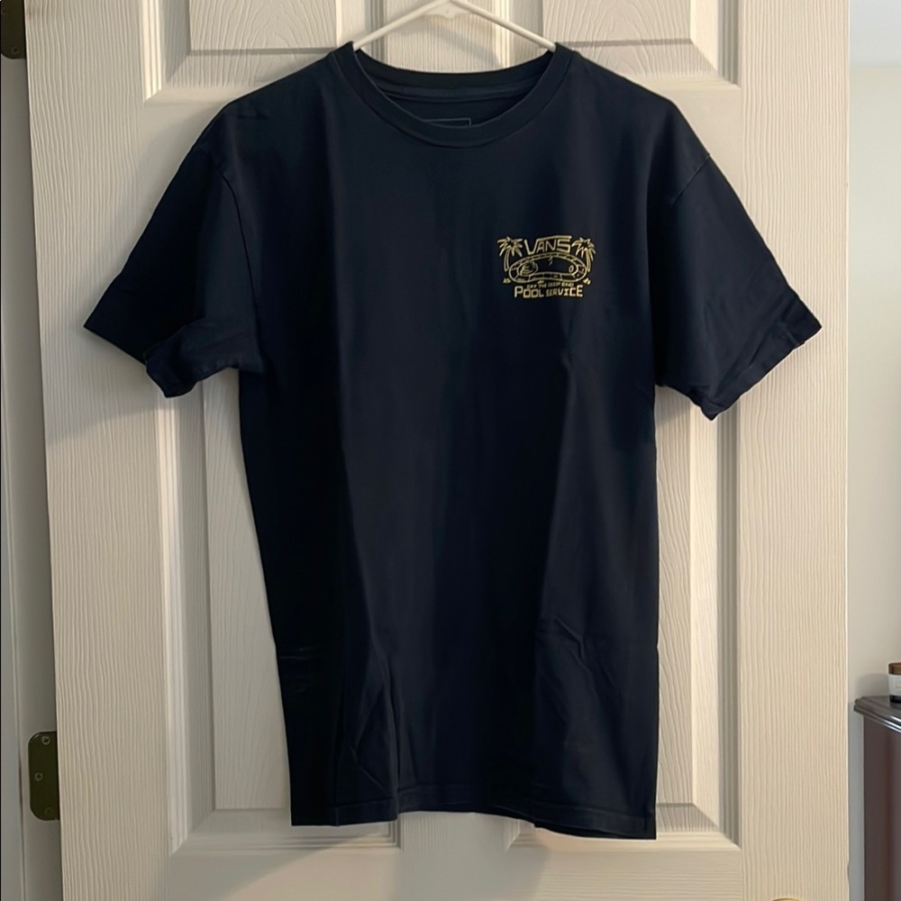 Vans Black Tee with Gold Graphic